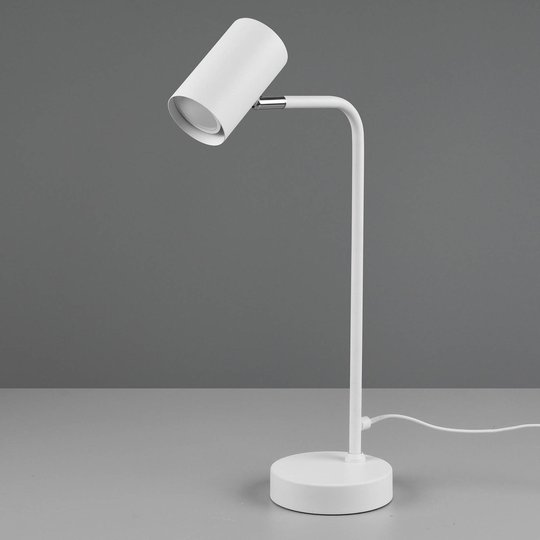 Bordlampe Marley, matt hvit