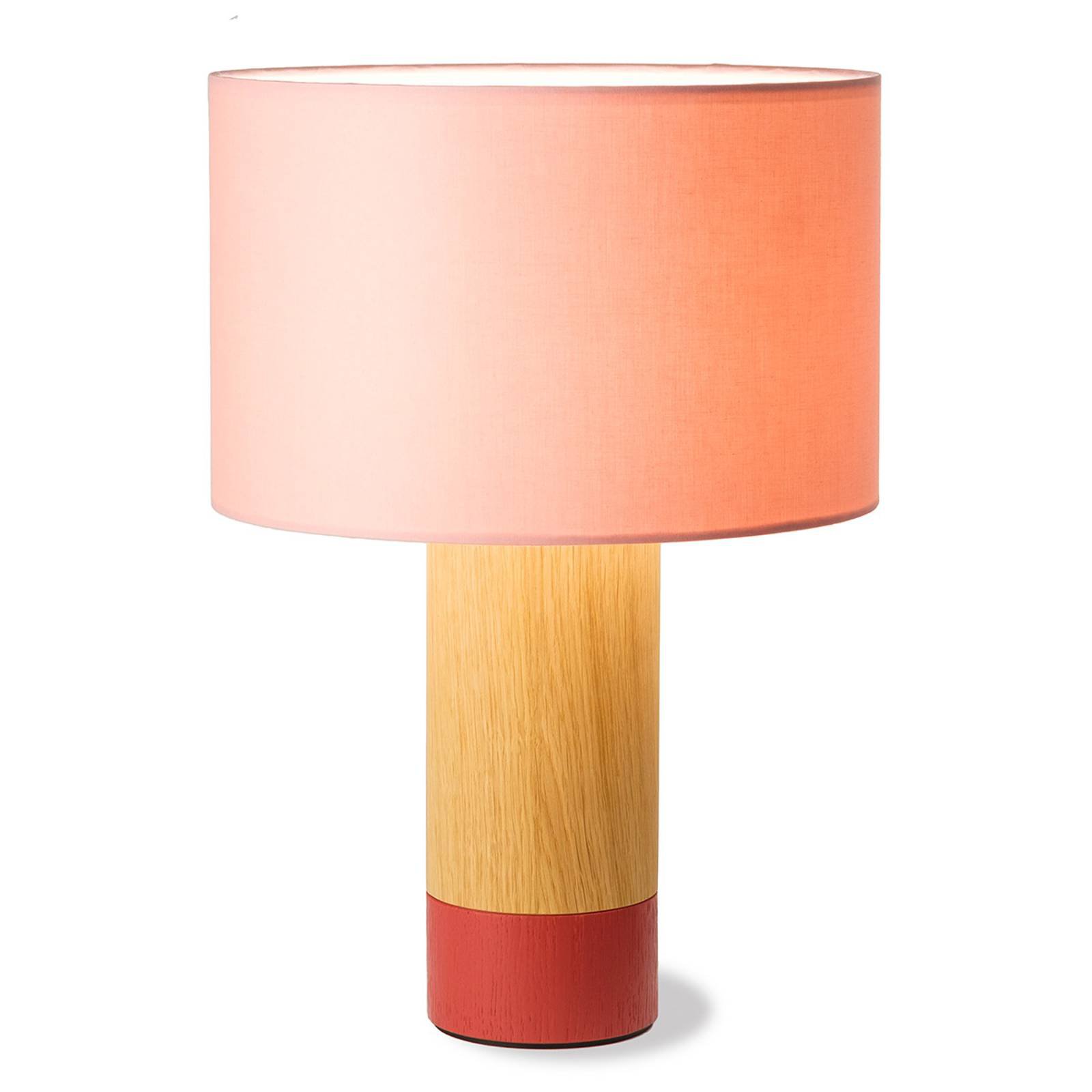 Bordlampe Klippa koral chintz puderrosa 41 cm