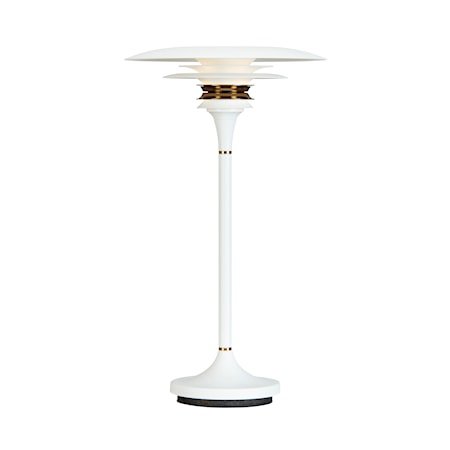 Diablo Bordlampe Hvit/Messing 20 cm LED