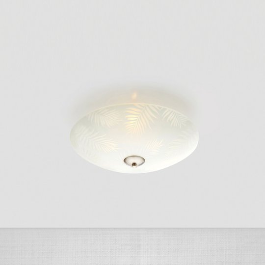 Taklampe Blad av glass, Ø 35 cm