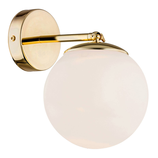 Vegglampe Sala med kuleglass, 1 lyskilde