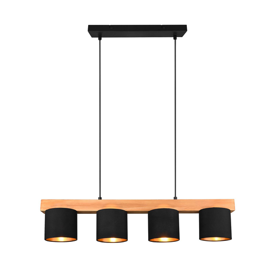 Pendellampe Cameron, 4 lyskilder, svart