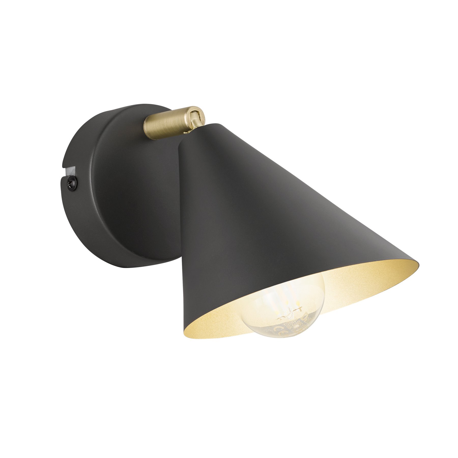 Vegglampe Gloria, antrasitt, justerbar