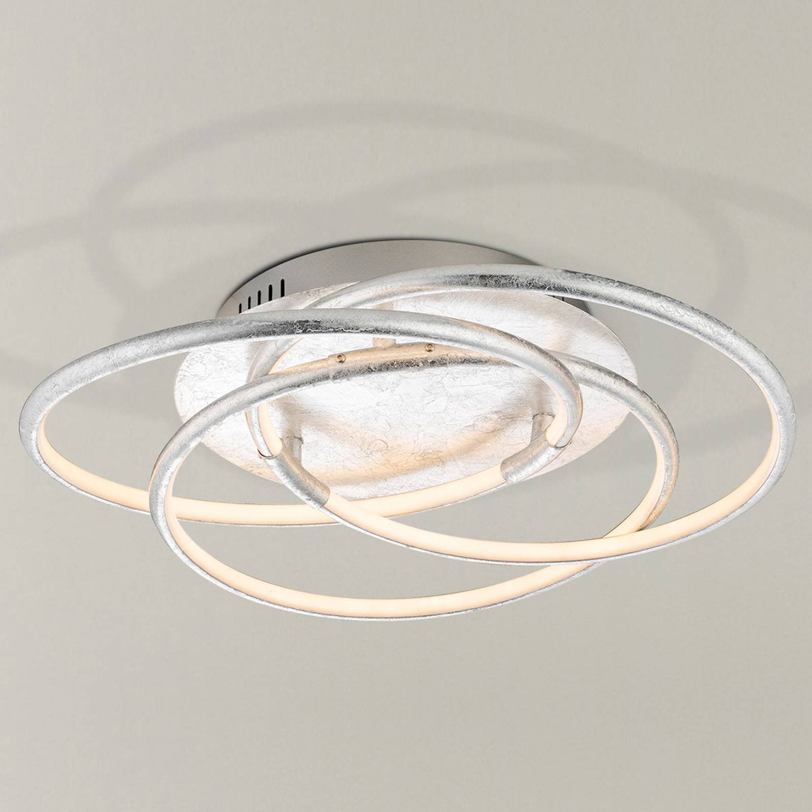 Sølvfarget LED-taklampe Barna
