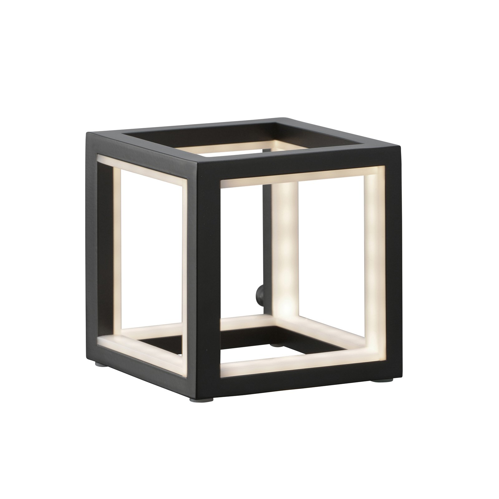 LED-bordlampe Delux, svart, 12 cm