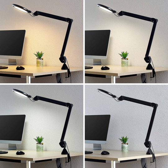 Prios Tamaveo LED-klemmelampe, dimbar