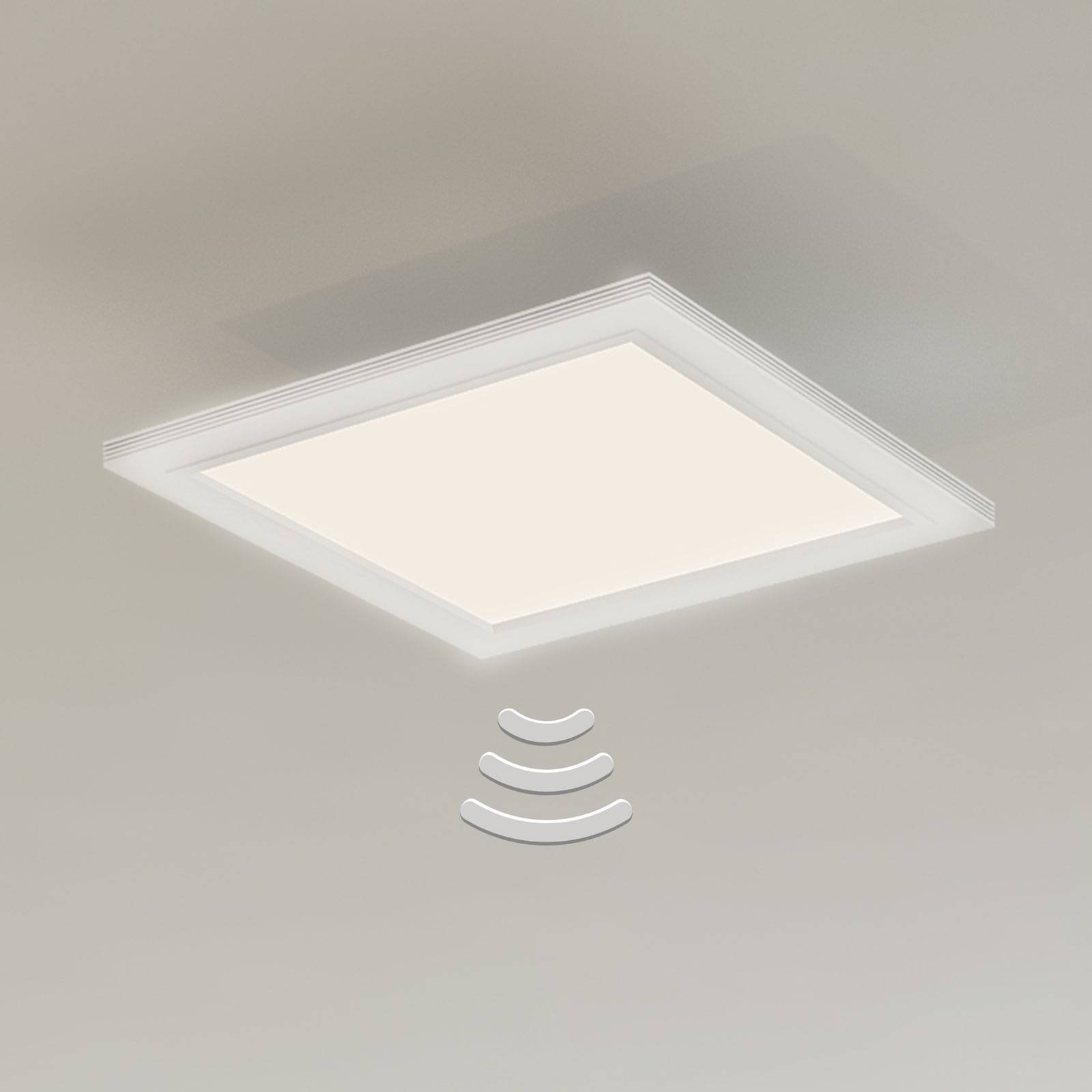 7187-016 LED-taklampe med sensor, 29,5 x 29,5 cm