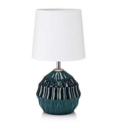 Lora Bordlampe 1L Grønn/Hvit