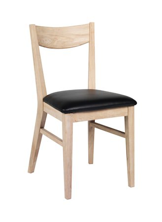 Dylan Stol Lakkert Hvitpigment Eik Svart