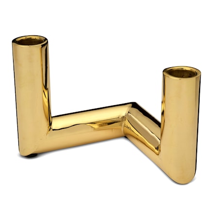 Pipe Ljusstake Mässing 11 cm