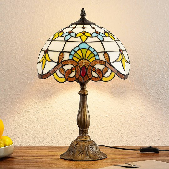 Lindby Audrey bordlampe i Tiffany-stil