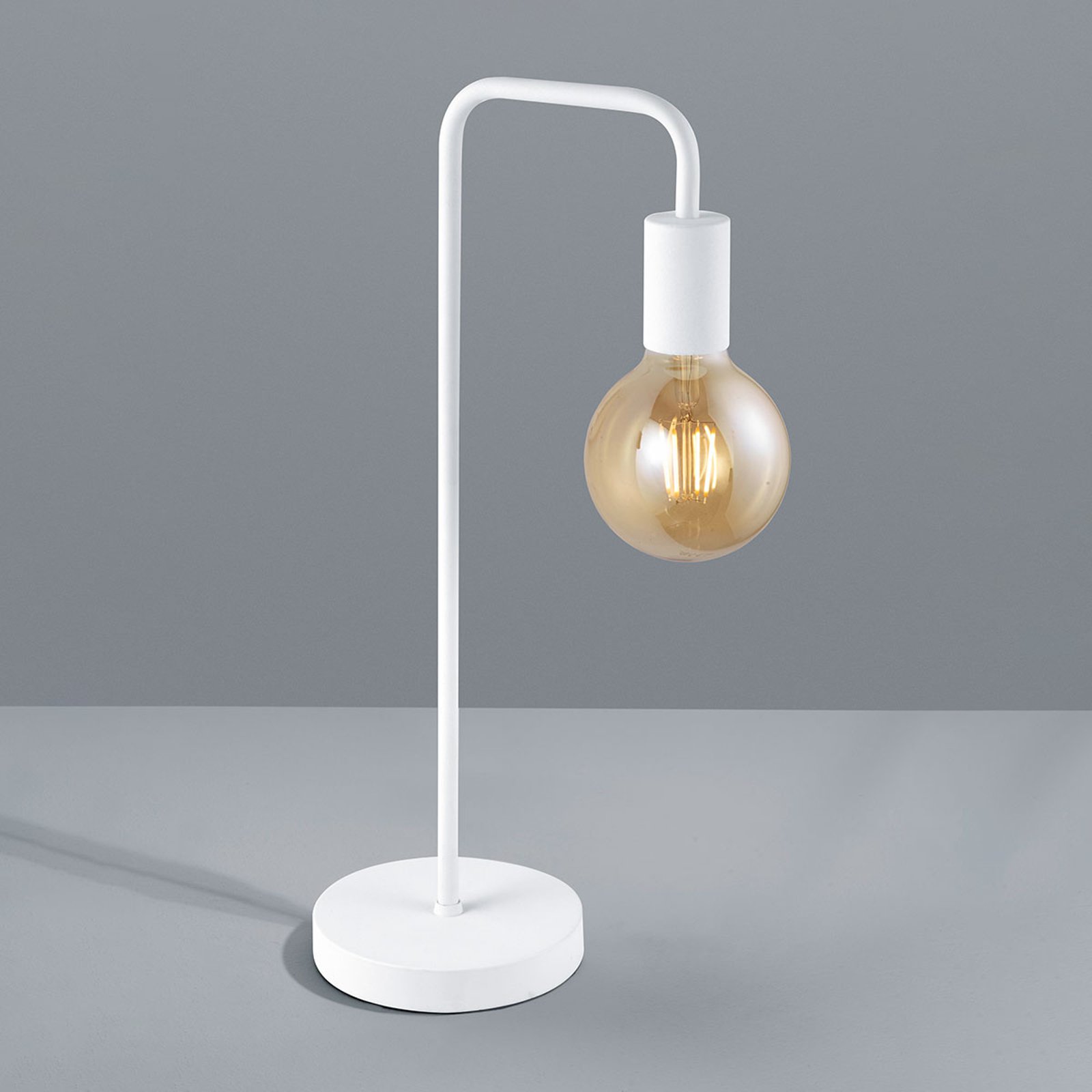Vegglampe Diallo uten skjerm matt hvit