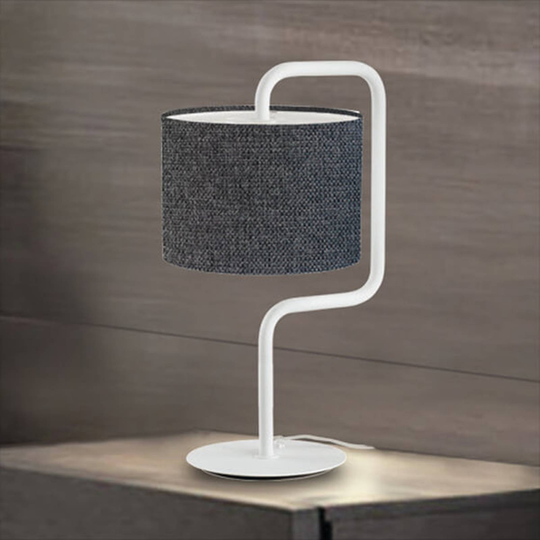 Morfeo - stoffbordlampe i antrasitt