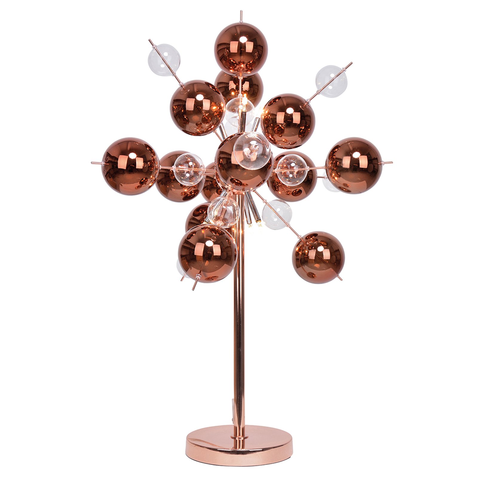 Explosion - interessant bordlampe i kobber