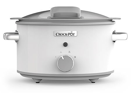 Slowcooker 4,5 L DuraCeramic Manuell hvit