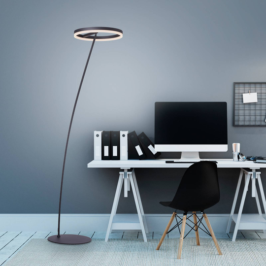 Paul Neuhaus Titus LED-gulvlampe antrasitt dimmer