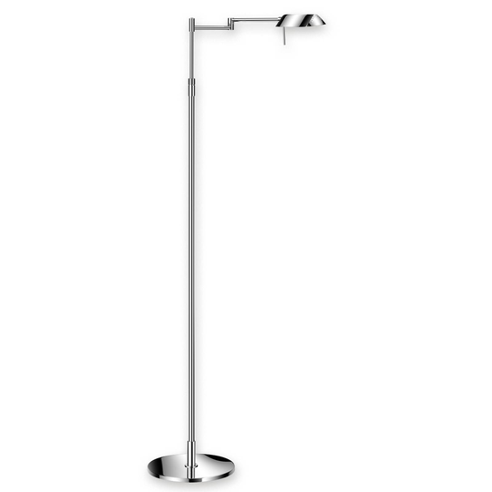 Utsøkt LED-gulvlampe FINN krom