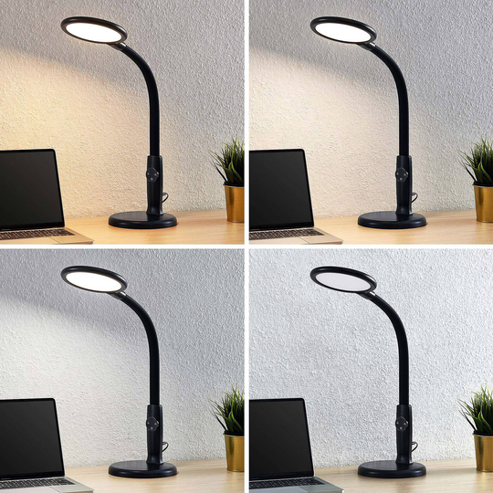 Prios Darium LED-bordlampe, dimbar med CCT