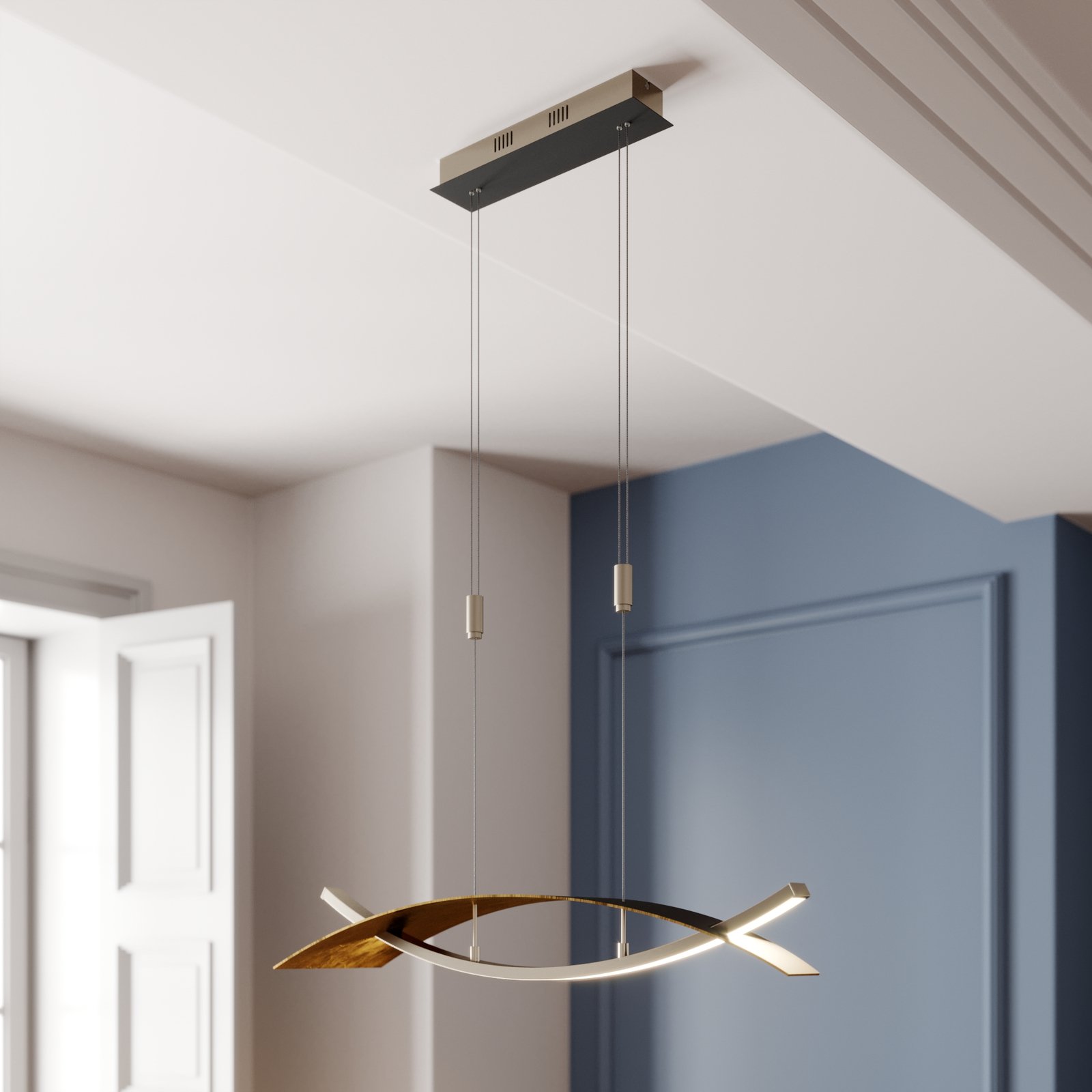 LED-gulvlampe Marija i svart