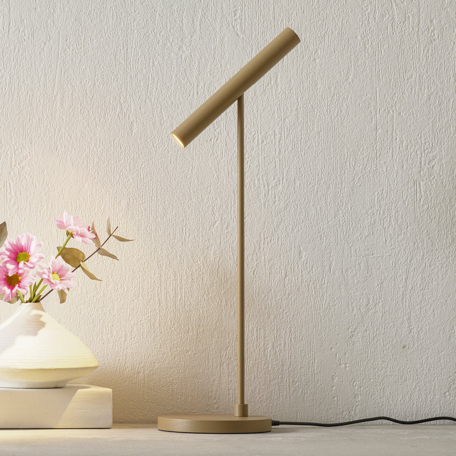 LOUM Meyjo LED-bordlampe sensor-dim terra