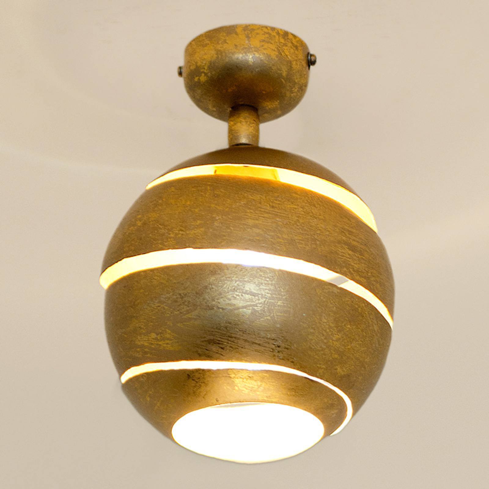 Svingbar taklampe Suopare i gull
