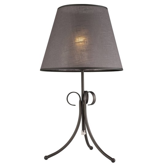 Tekstil-bordlampe Midgrad, antrasitt