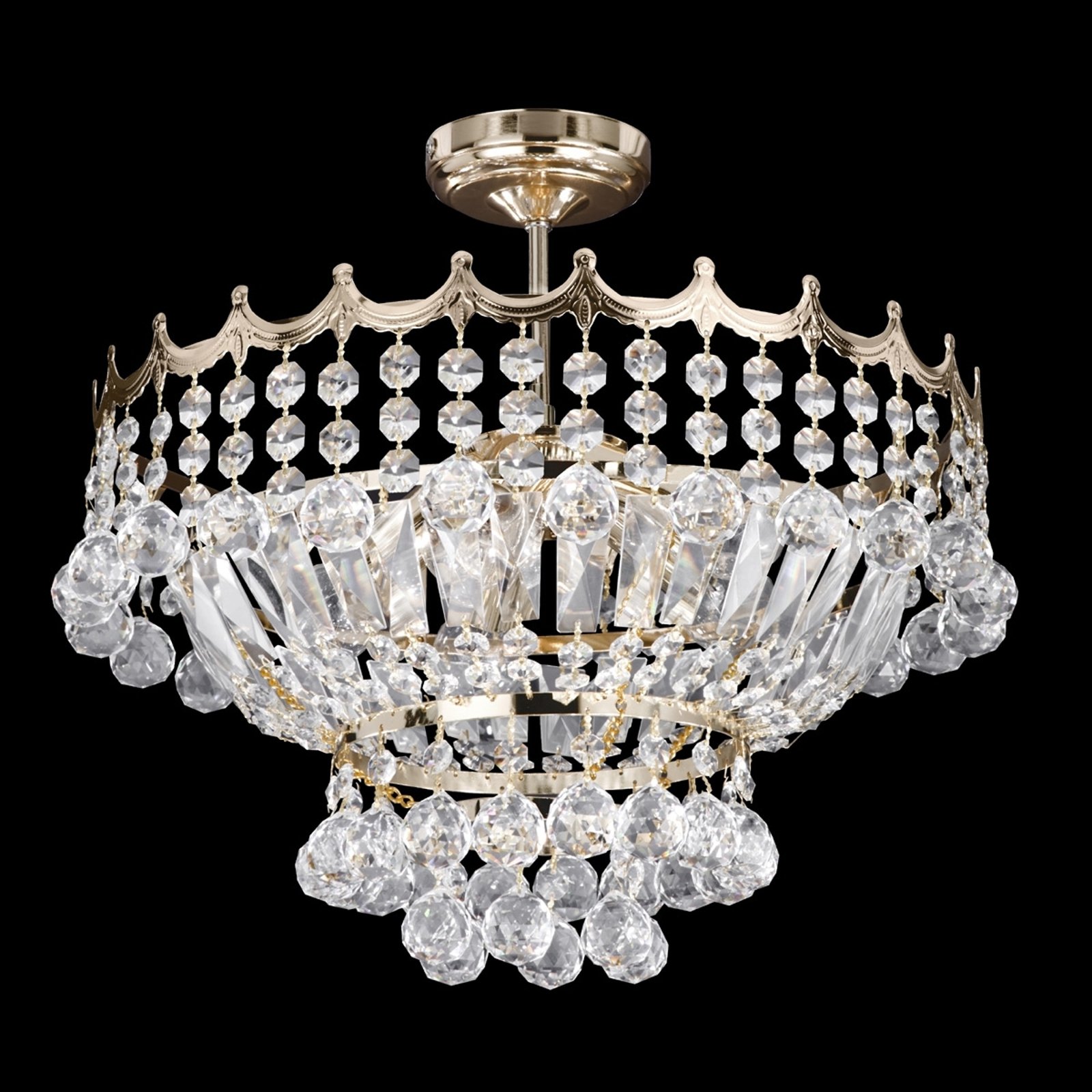Pompøs krystalltaklampe VERSAILLES