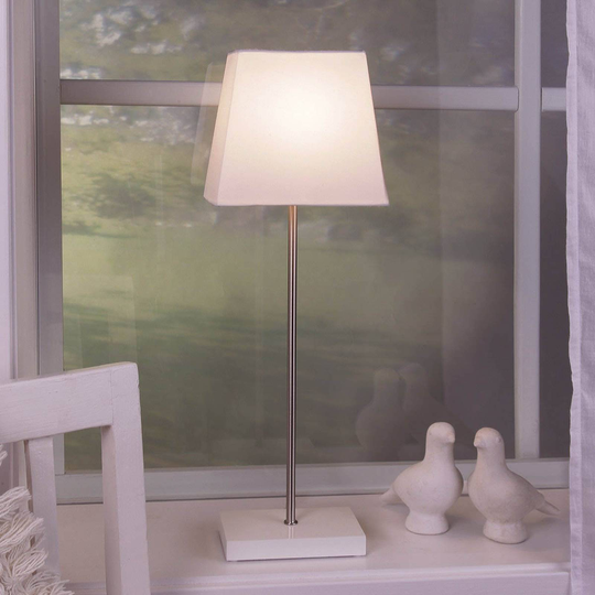 Dekorlampe Combi pack -stjerne og skjerm -hvit fot
