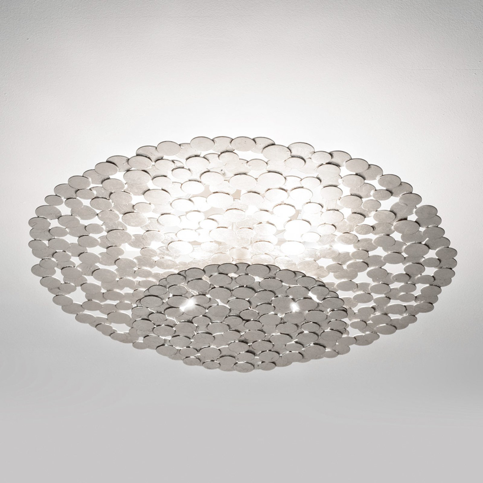Ekstravagant taklampe Tresor 60 cm, sølv