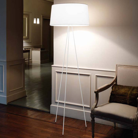 Kundalini - gulvlampe Tripod, hvit