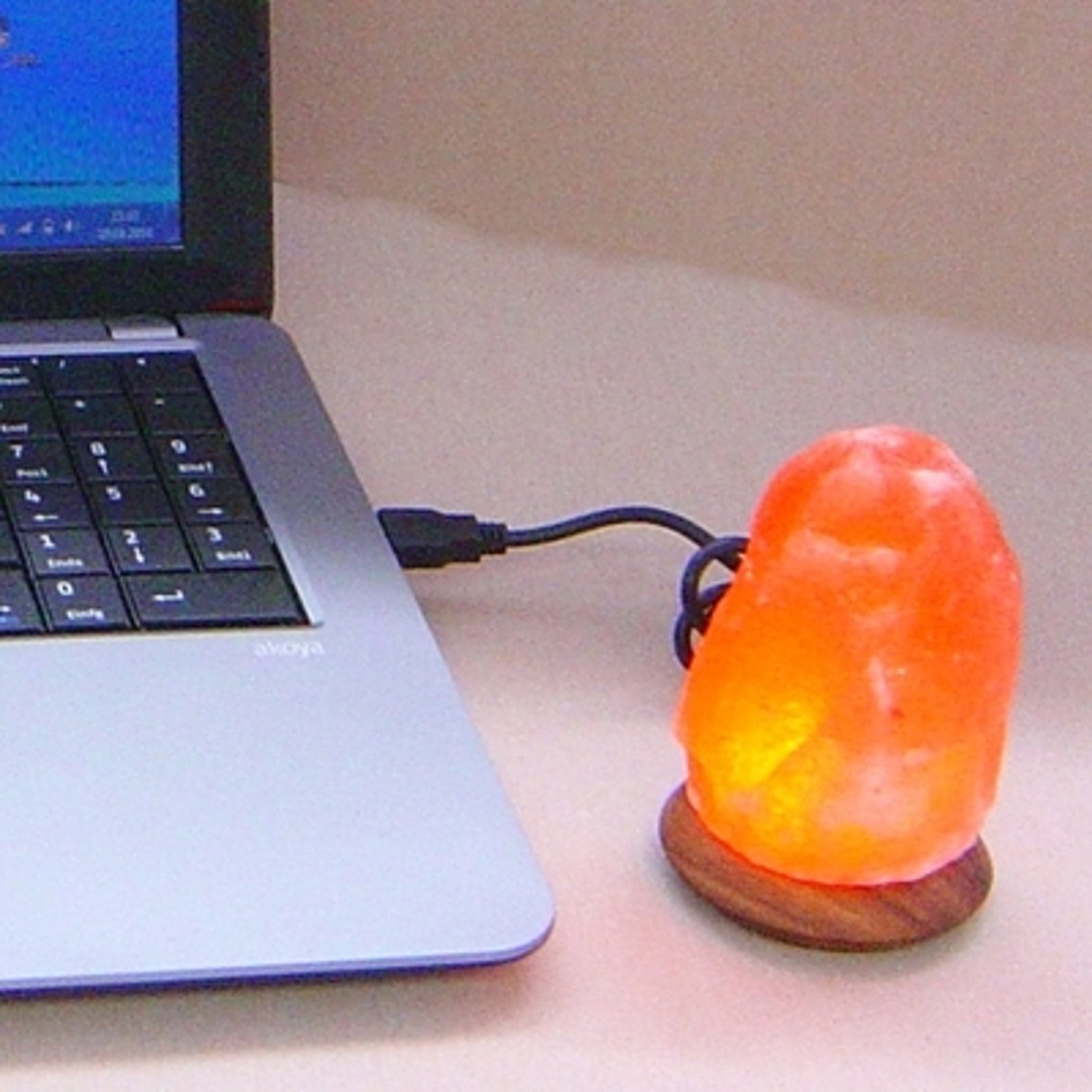 COMPUS - saltlampe med USB til Computer&Laptop