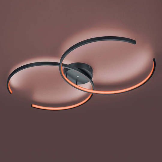 Trio WiZ Citizen LED-taklampe, matt svart