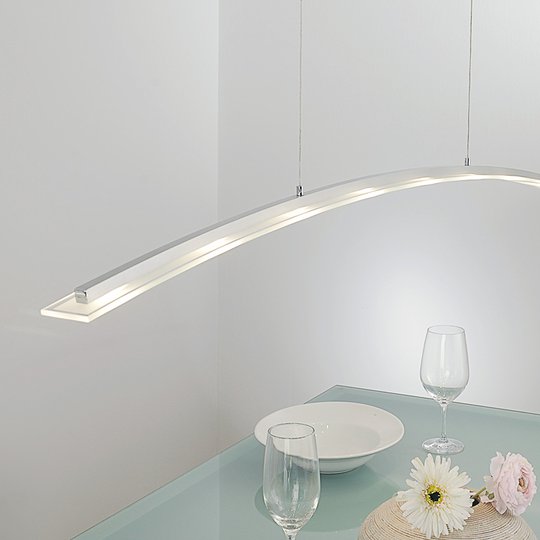 Høydejusterbar LED-hengelampe Juna, 136 cm