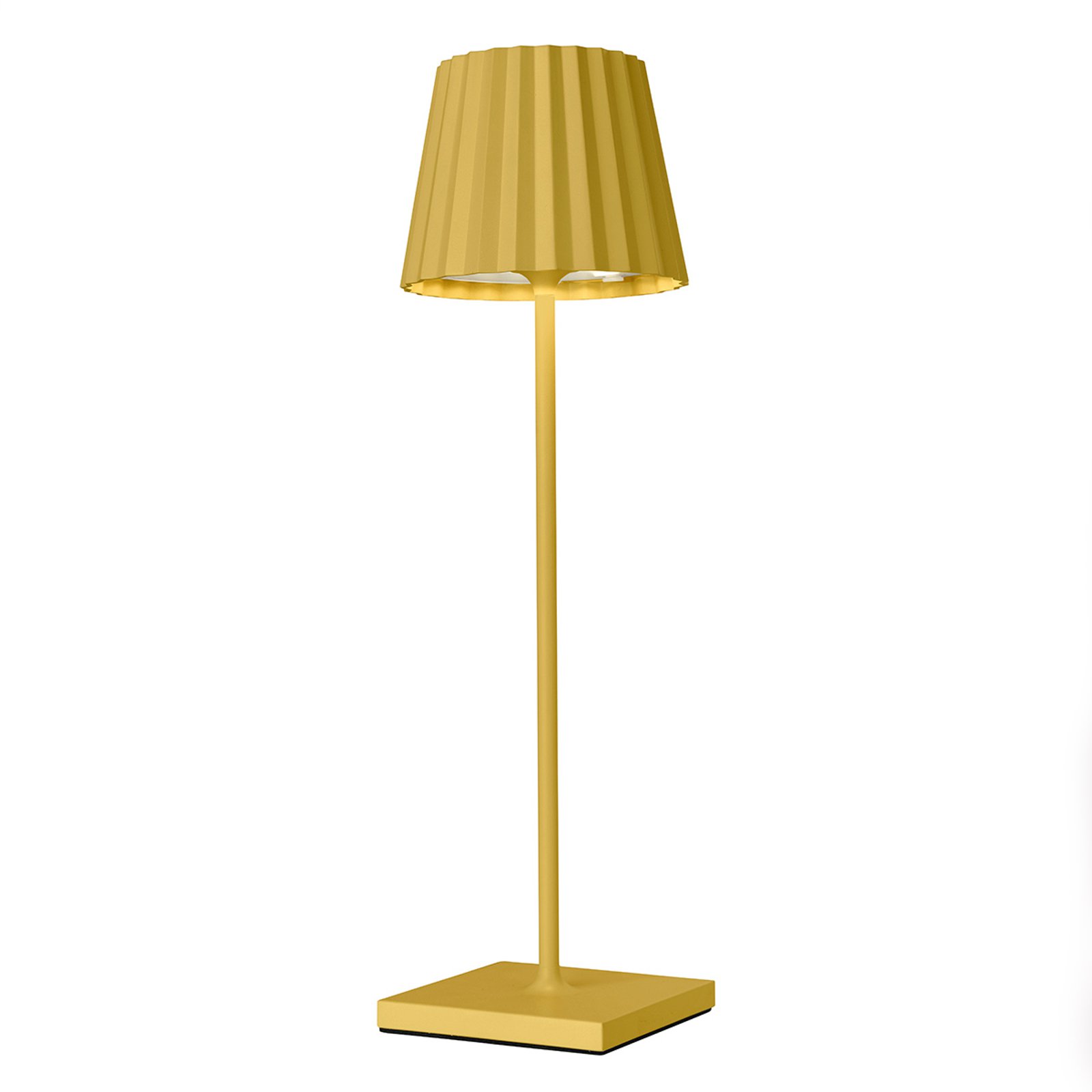 LED-bordlampe Troll 20 for uteområdet, gul