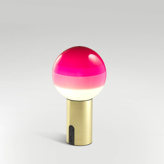 MARSET Dipping Light bordlampe rosa/messing