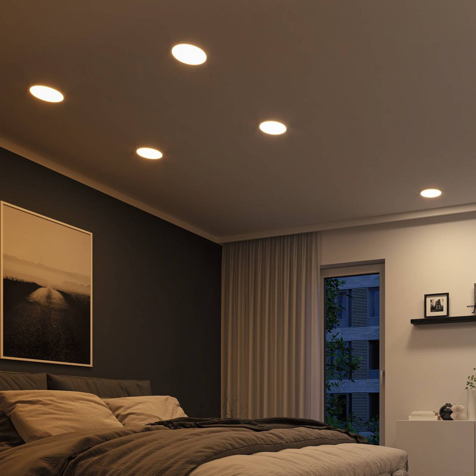 Paulmann panel Areo ZigBee CCT rund krom 23 cm
