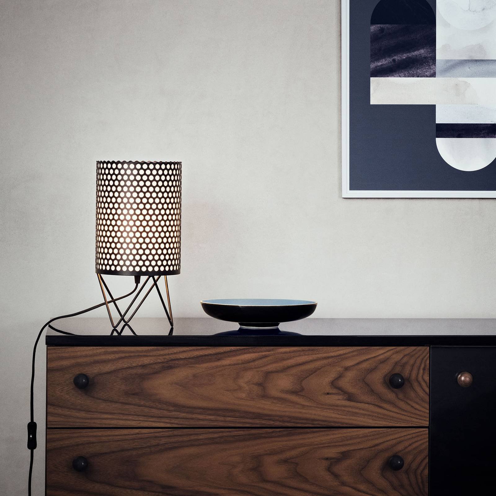 GUBI Pedrera ABC bordlampe, svart