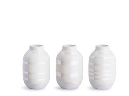 Omaggio vase miniatyr 3-pakk Perle H 8 cm