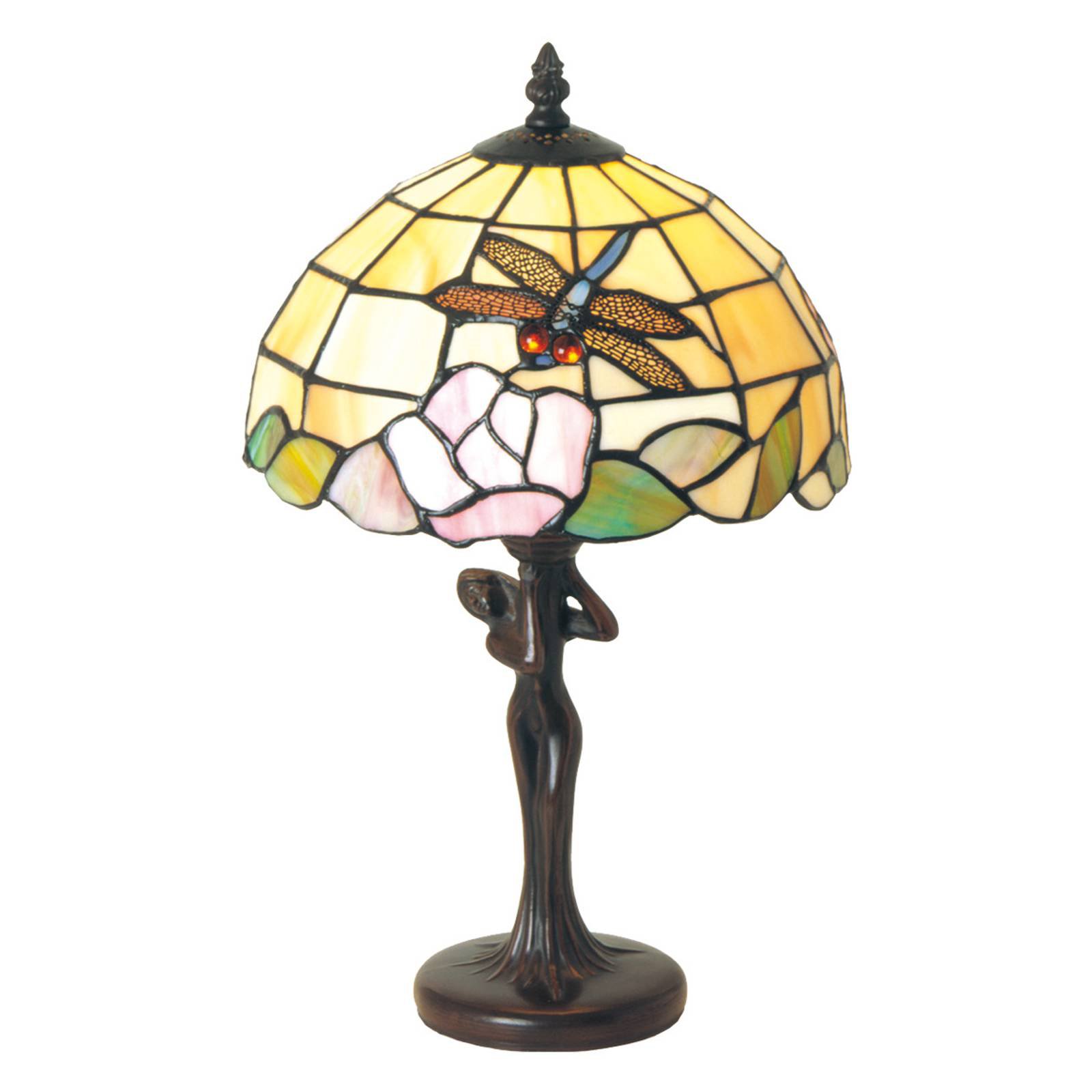 Bordlampe Sirin i Tiffany-stil