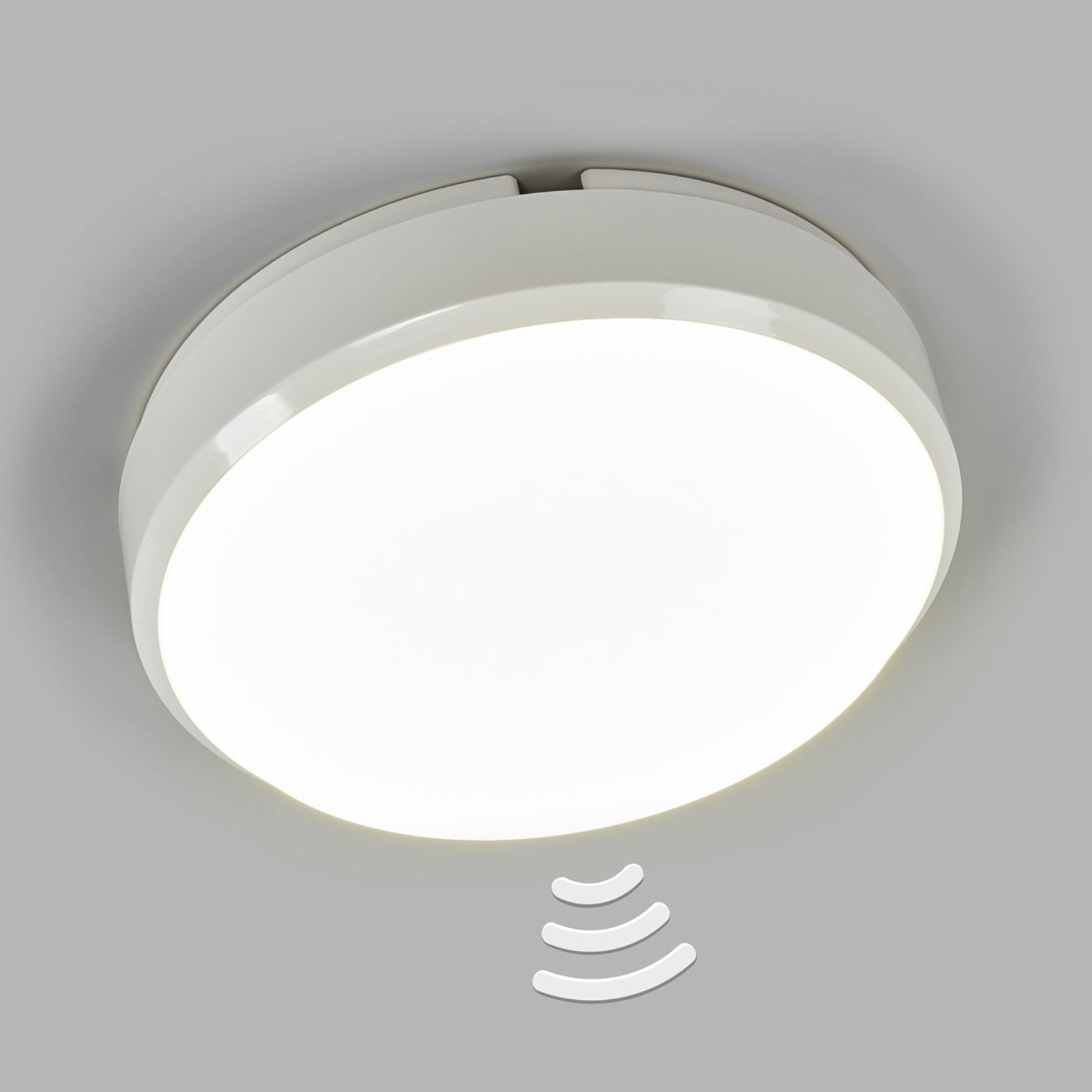 Rund LED-taklampe Bulkhead med sensor