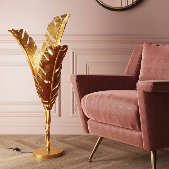 KARE Akile gulvlampe i bladdesign høyde 123 cm