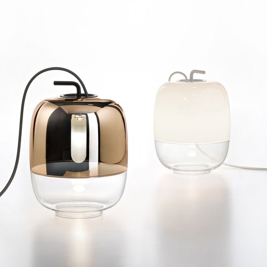 Prandina Gong T1 bordlampe kobber metallisert