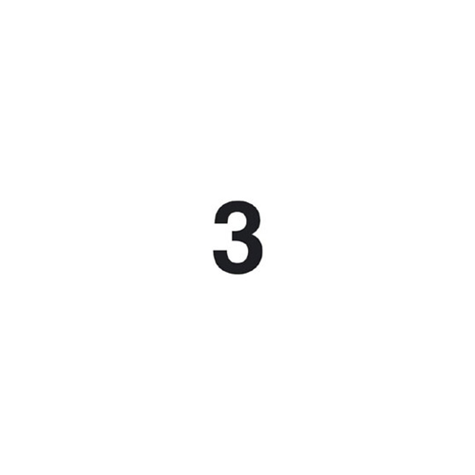 Selvklebende tallet 3