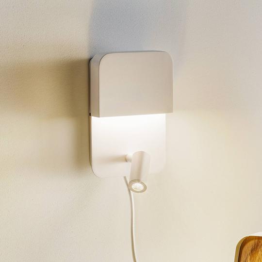 Med to brytere - funksjonell LED-vegglampe Luigi