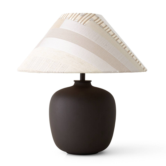 Menu Torso LED-bordlampe, brun/krem/beige, 37cm