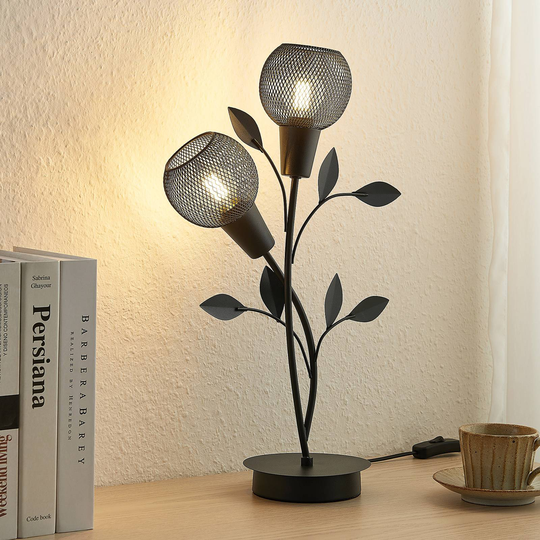 Lindby Kanye florentiner-bordlampe, 2 lyskilder