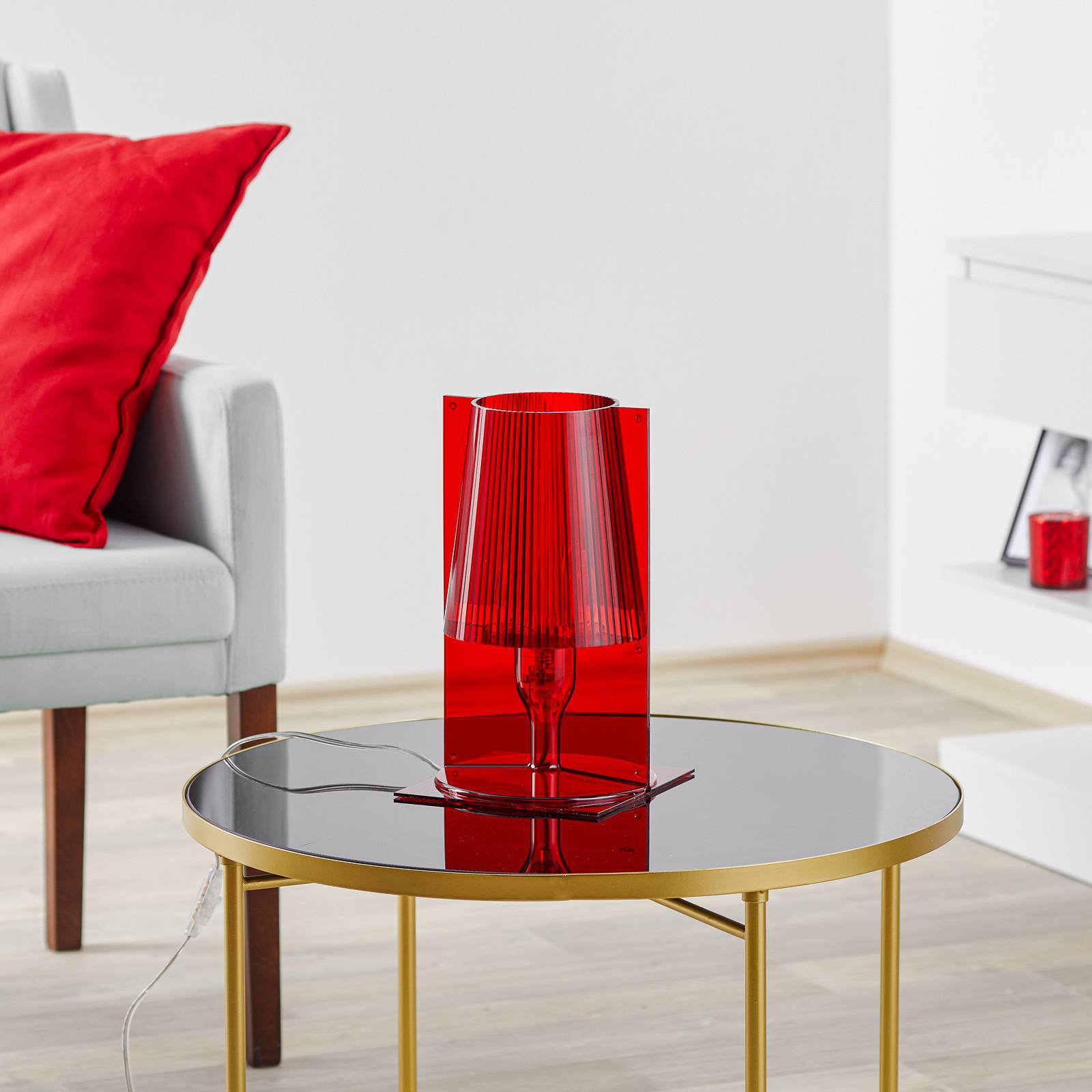 Kartell Take bordlampe, rød
