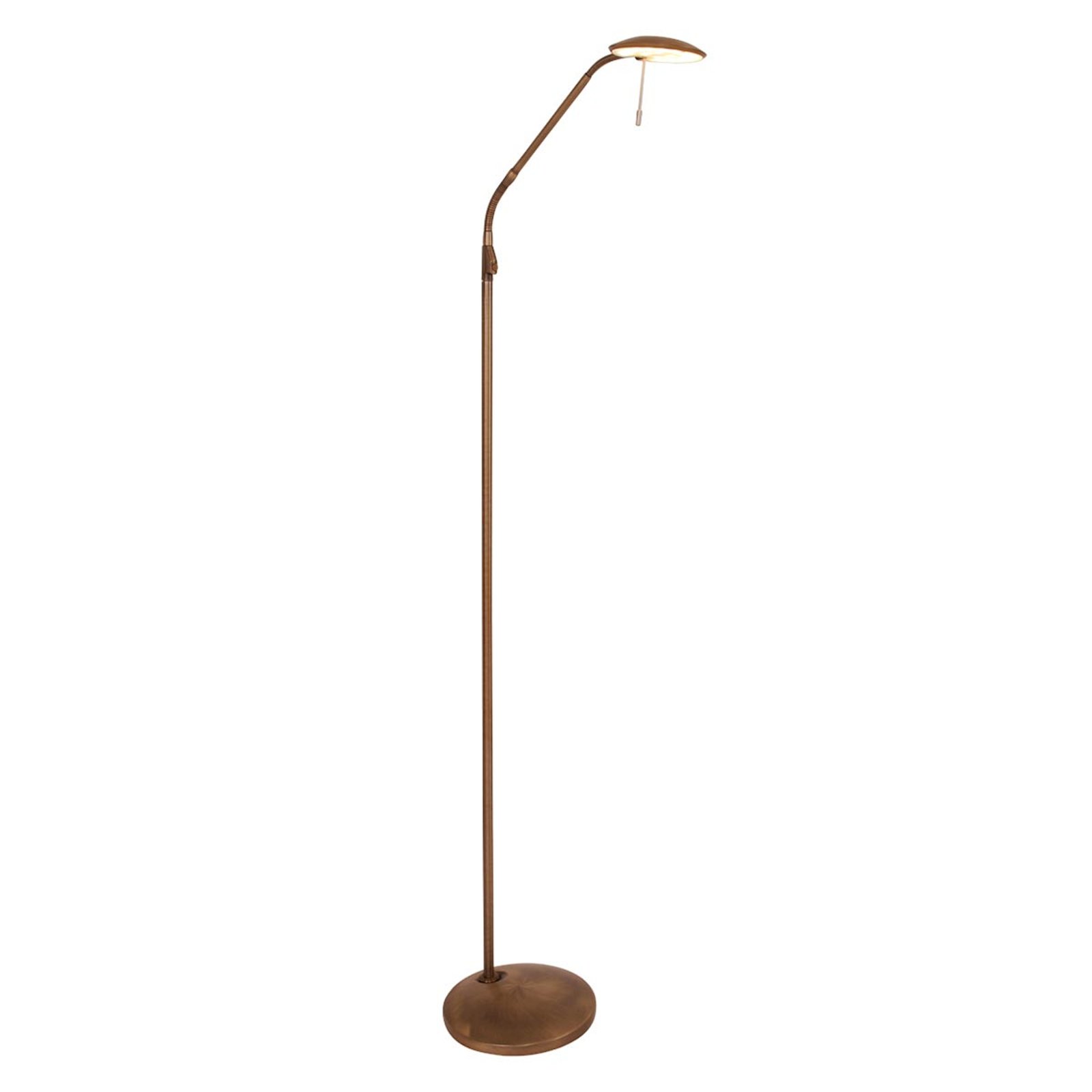 Bronsefinish - LED-gulvlampe Zenith med dimmer