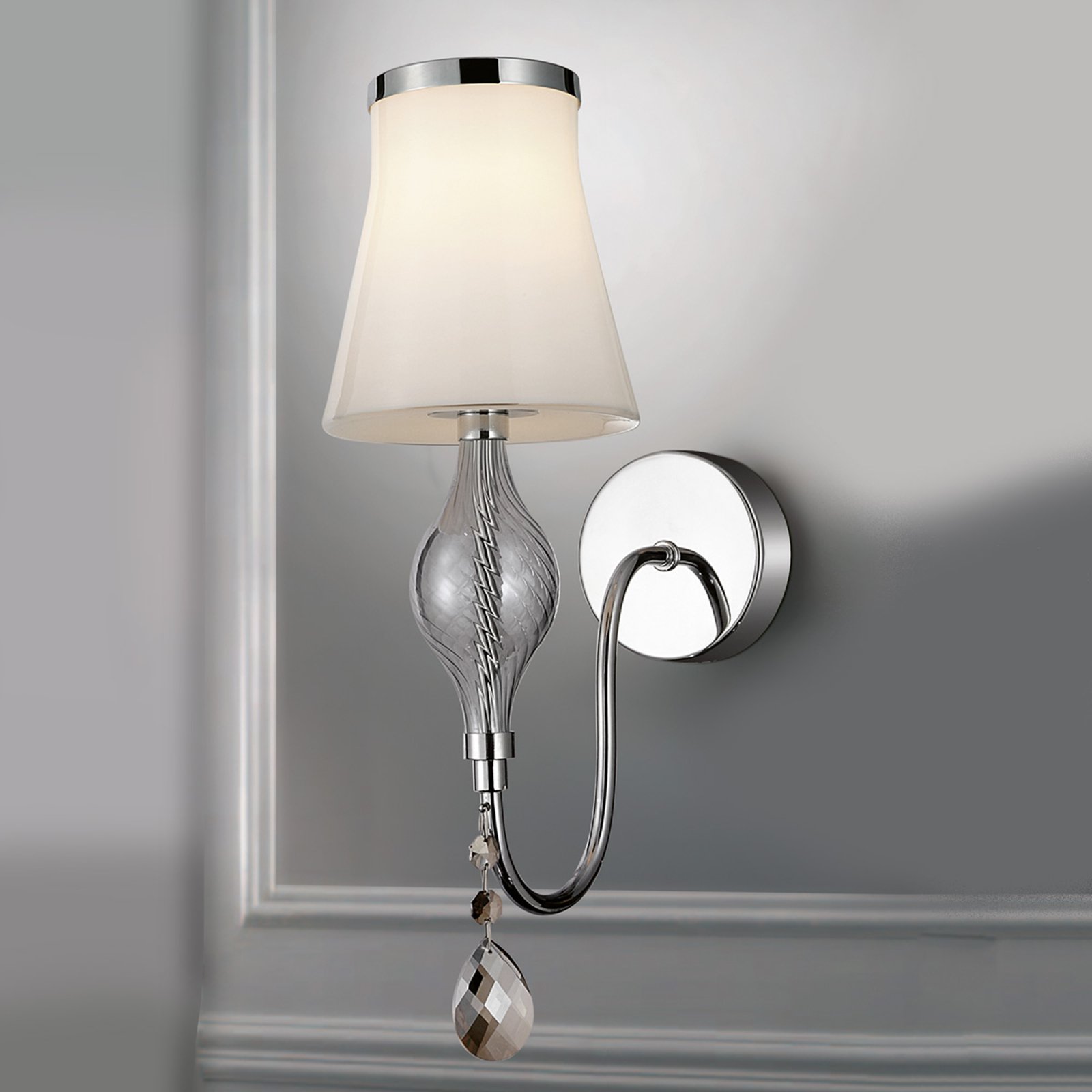 Elegant vegglampe Maxima Vetro