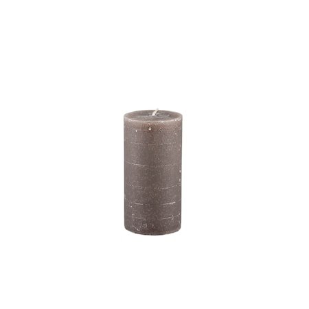 Rustic Lys H: 13,5 cm Mørkegrå